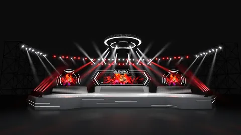 Stage Lighting Kit - Blender geometry nodes