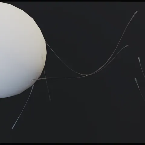 Strings Cloth Sim Tech Demo - Blender scenes