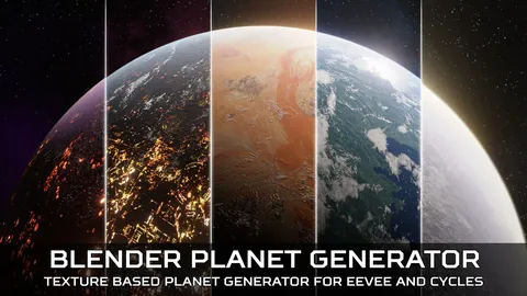 Texture-Based Planet Generator - Blender shaders