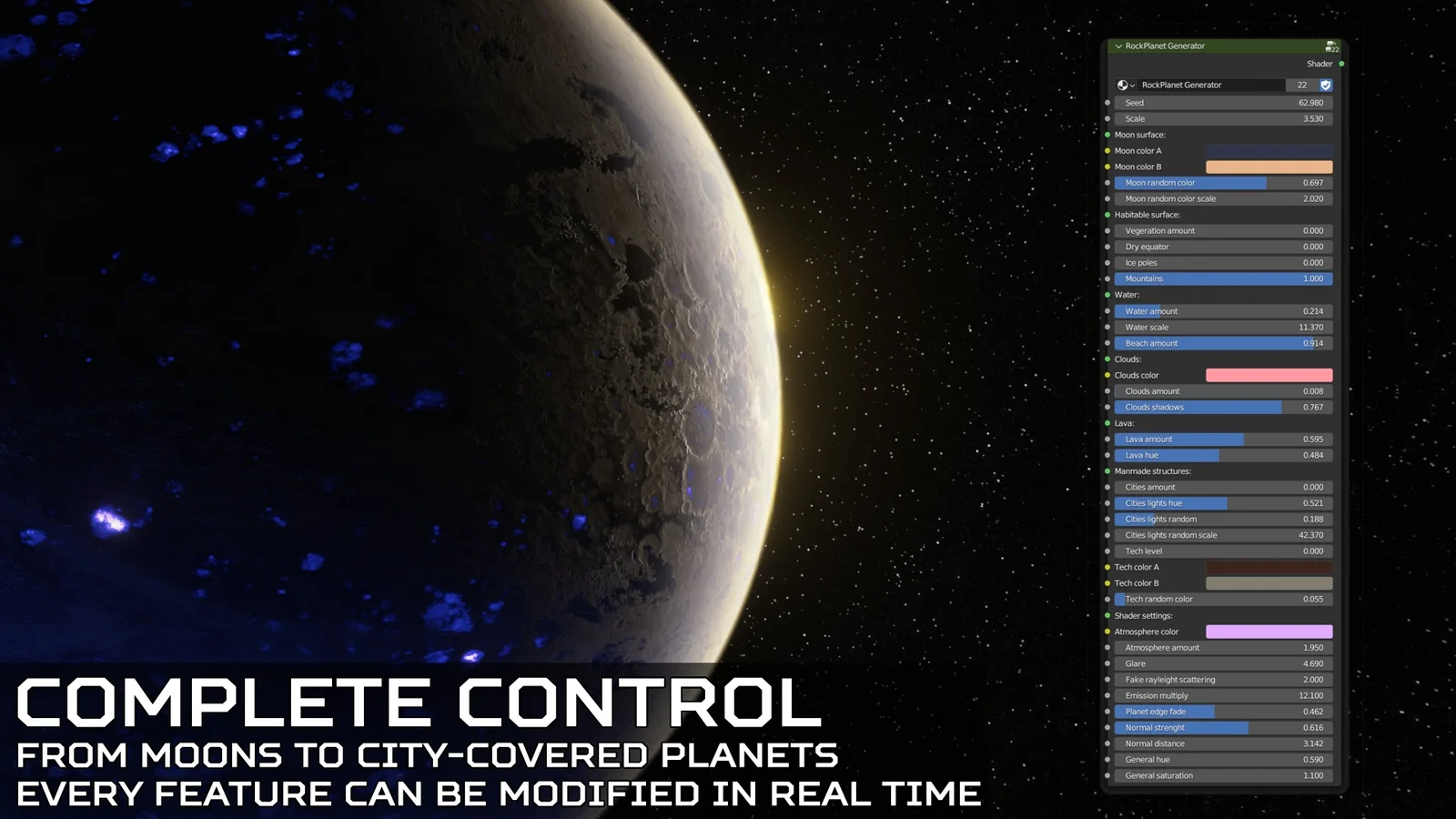 Texture-Based Planet Generator screenshot 2