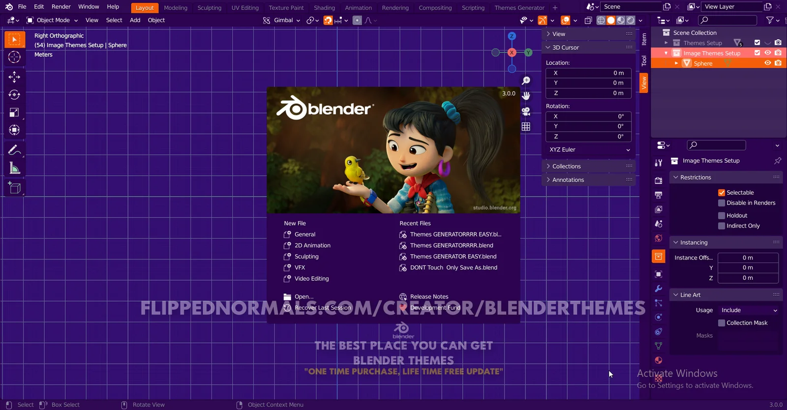 Blender Theme 0007 screenshot 2