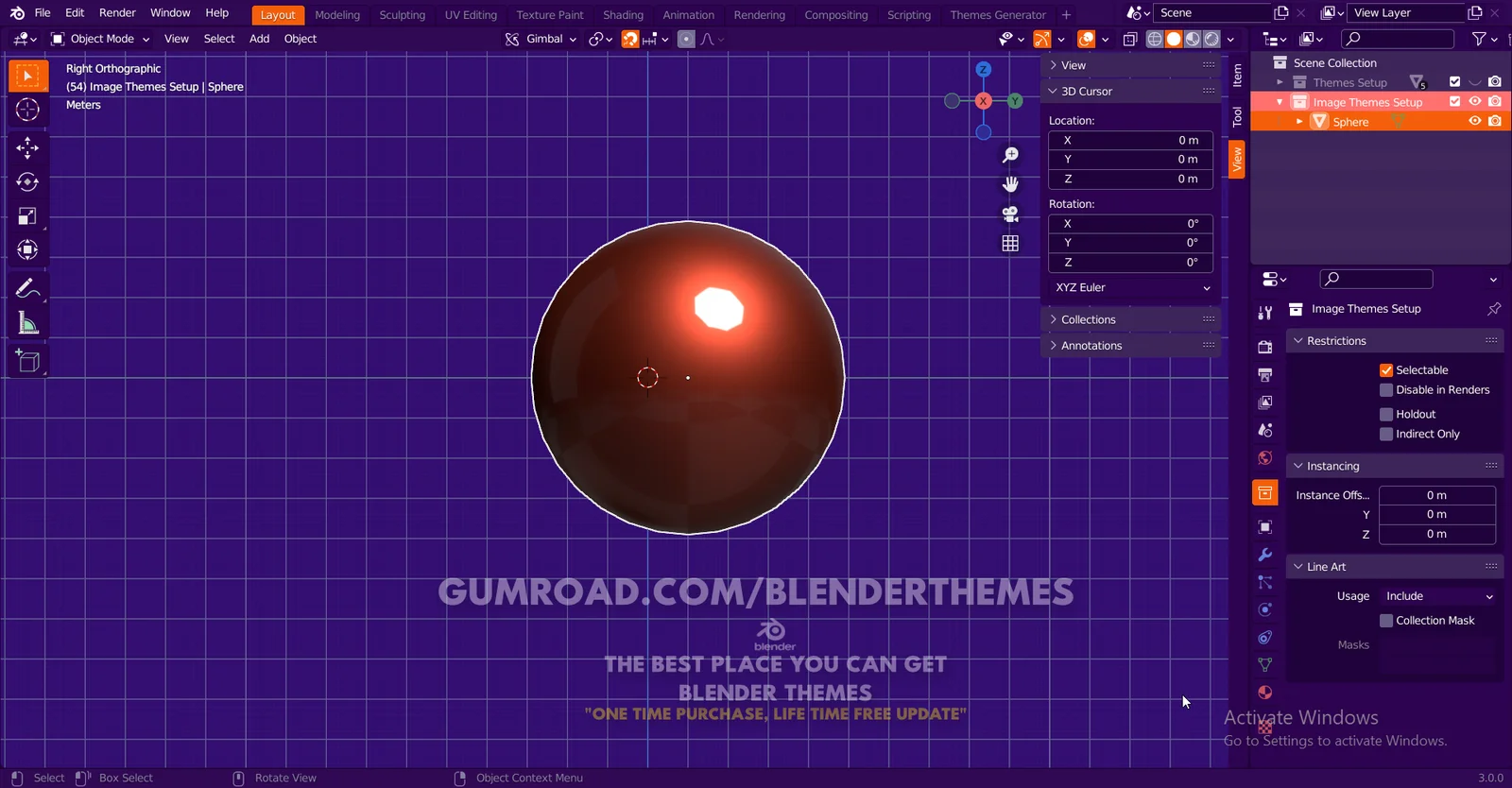 Blender Theme 0007 screenshot 4