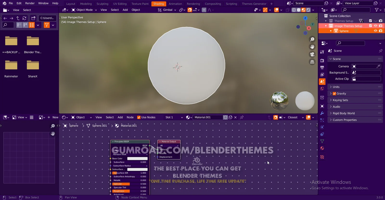 Blender Theme 0007 screenshot 7