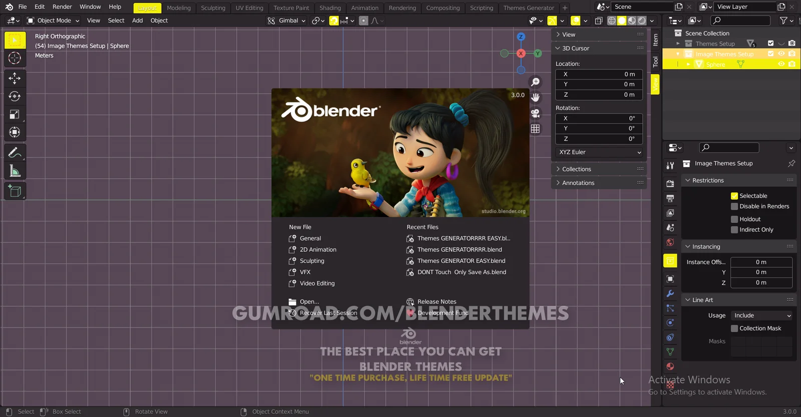 Blender Theme 0025 screenshot 2