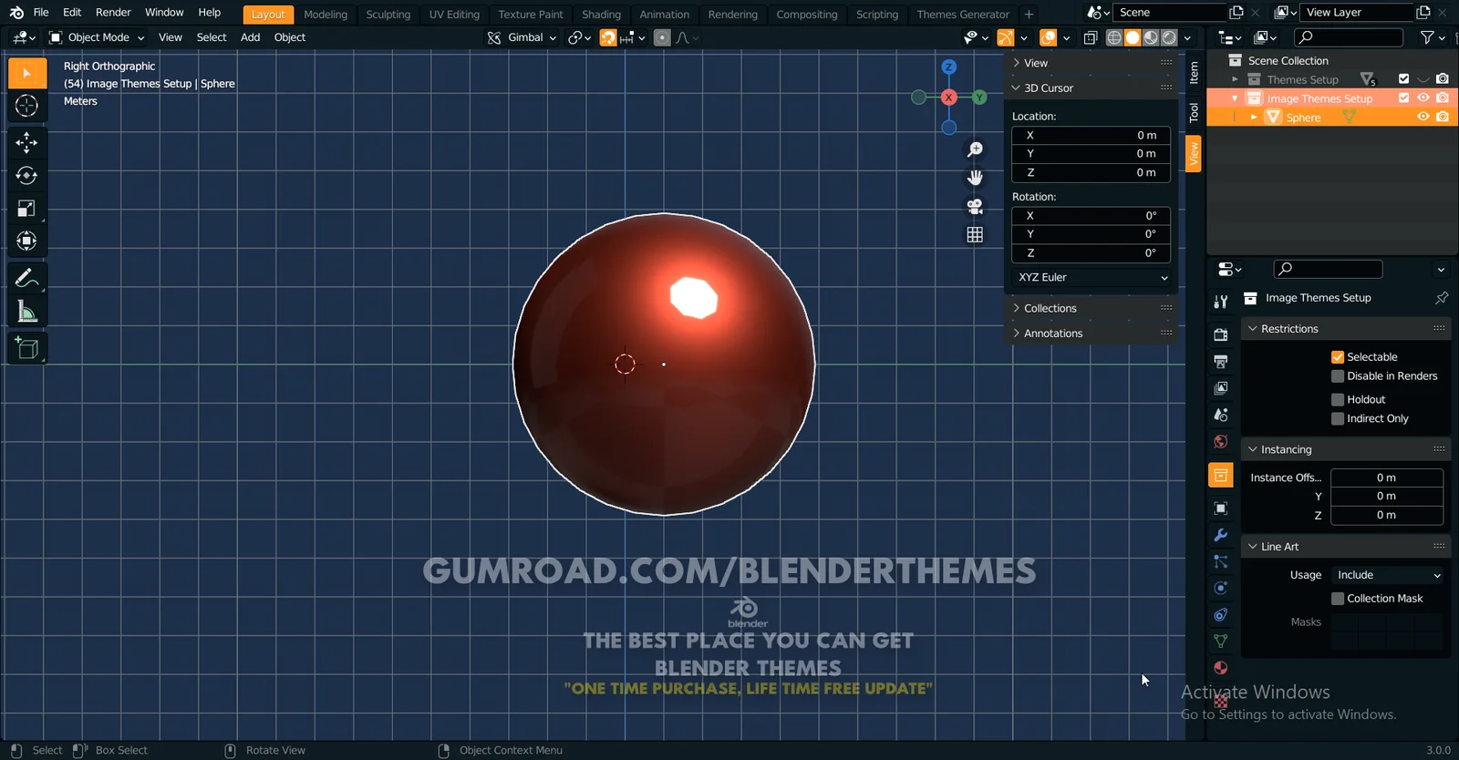 Blender Theme 0045 screenshot 3