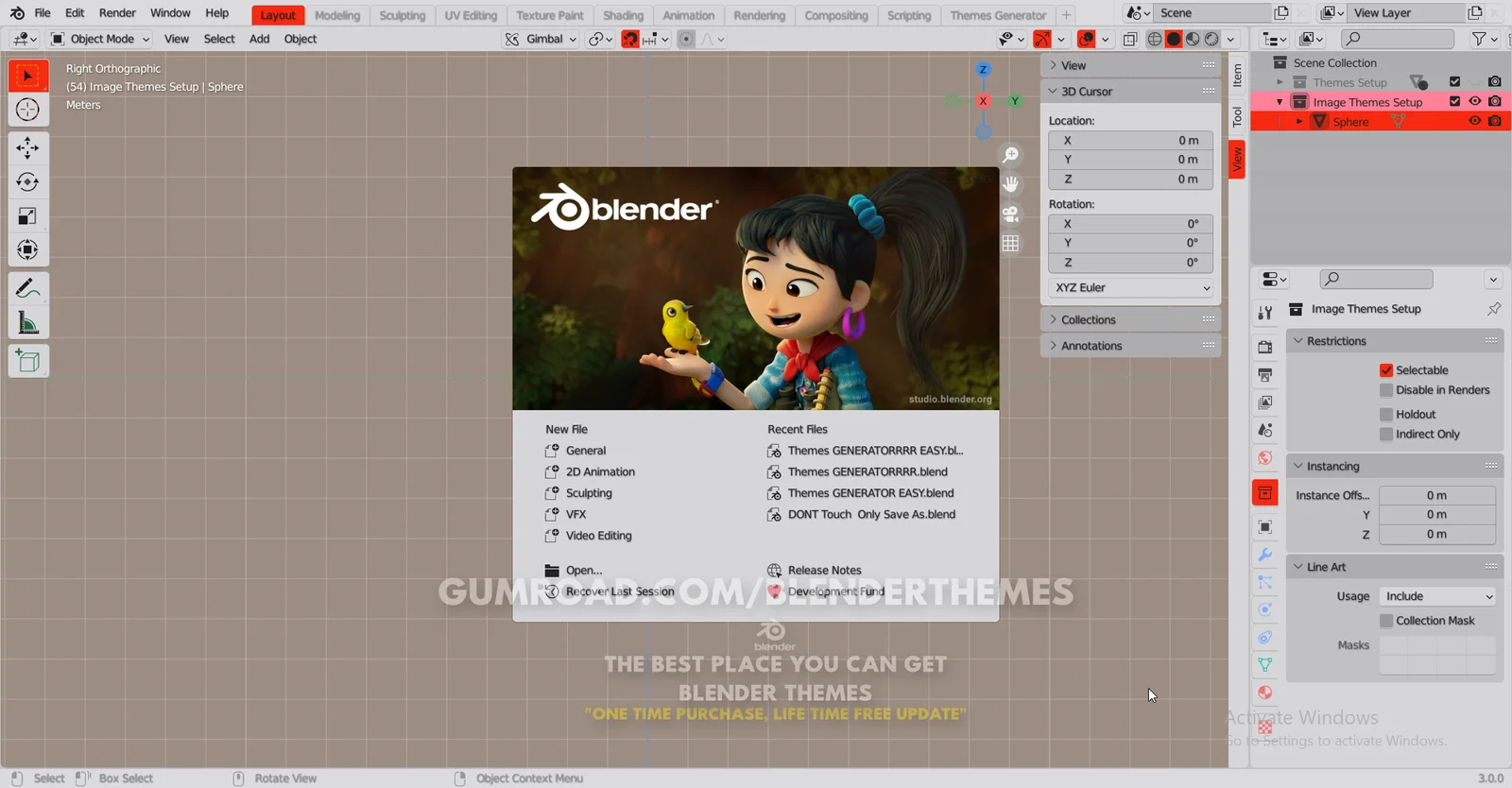Blender Themes 0055 screenshot 2