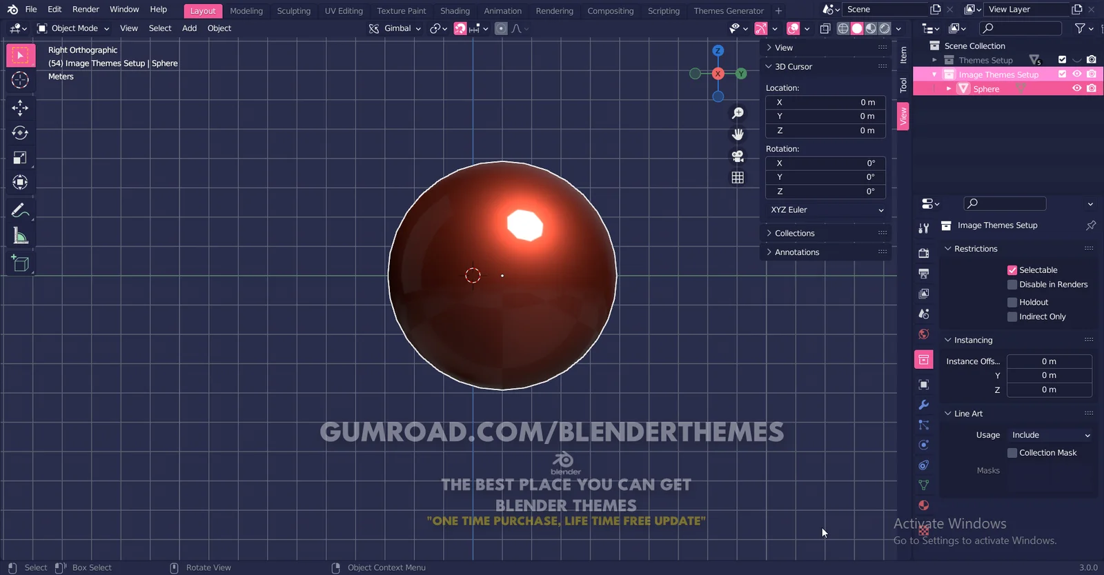 Blender Theme 0090 screenshot 4