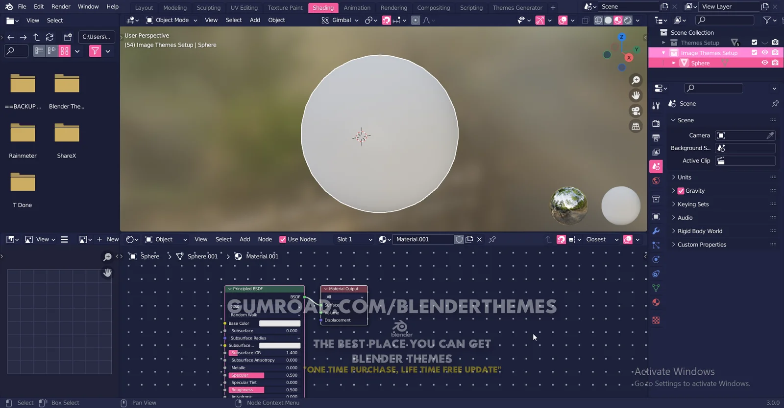 Blender Theme 0090 screenshot 7