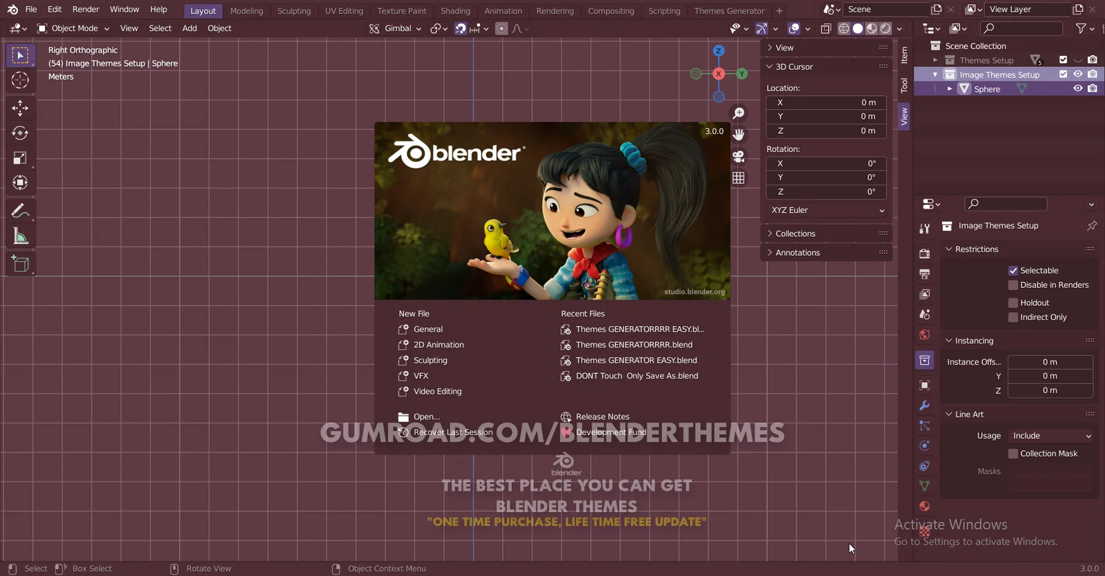 Blender Themes 0109 screenshot 2