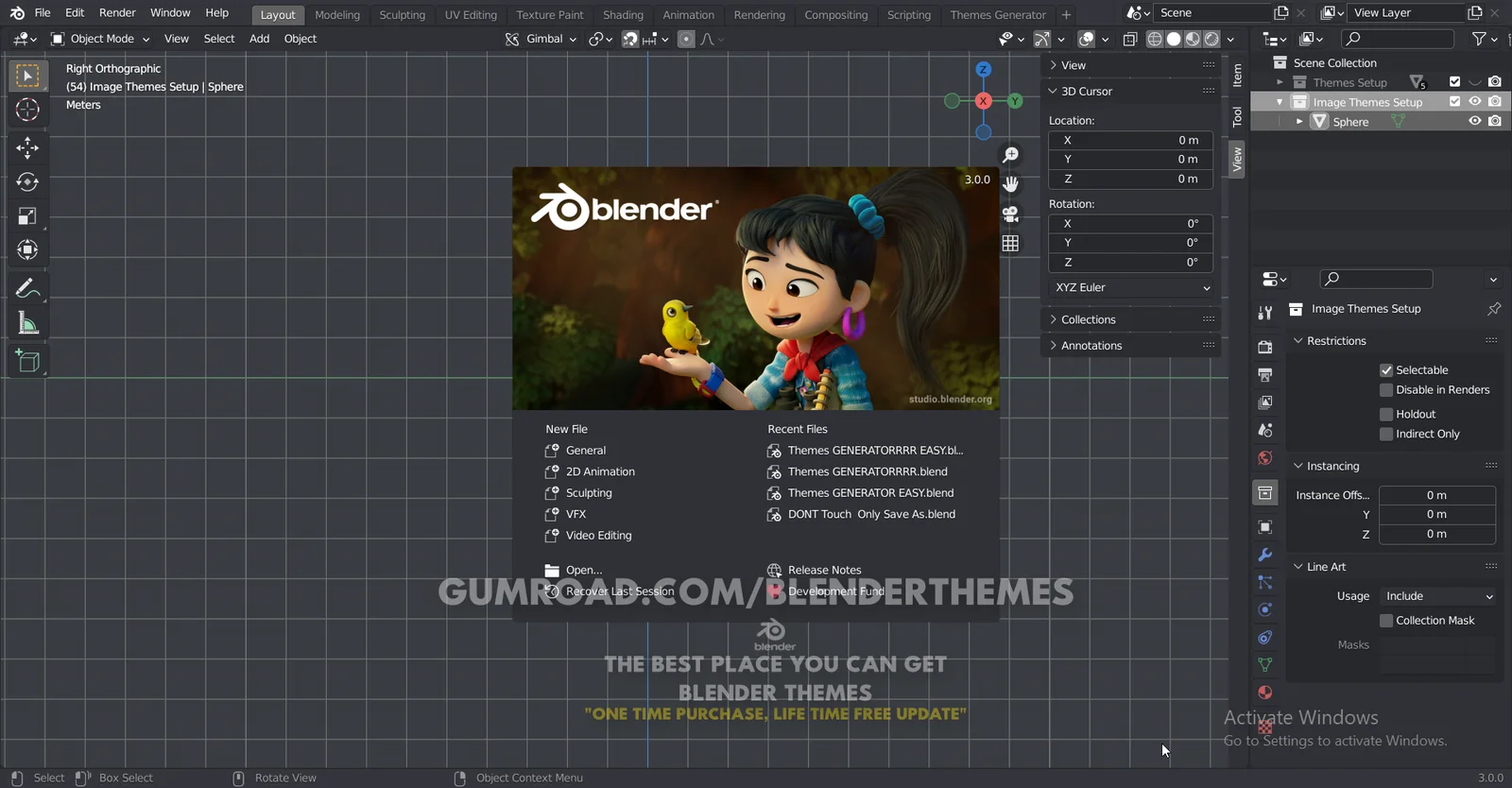 Blender Themes 0129 screenshot 6