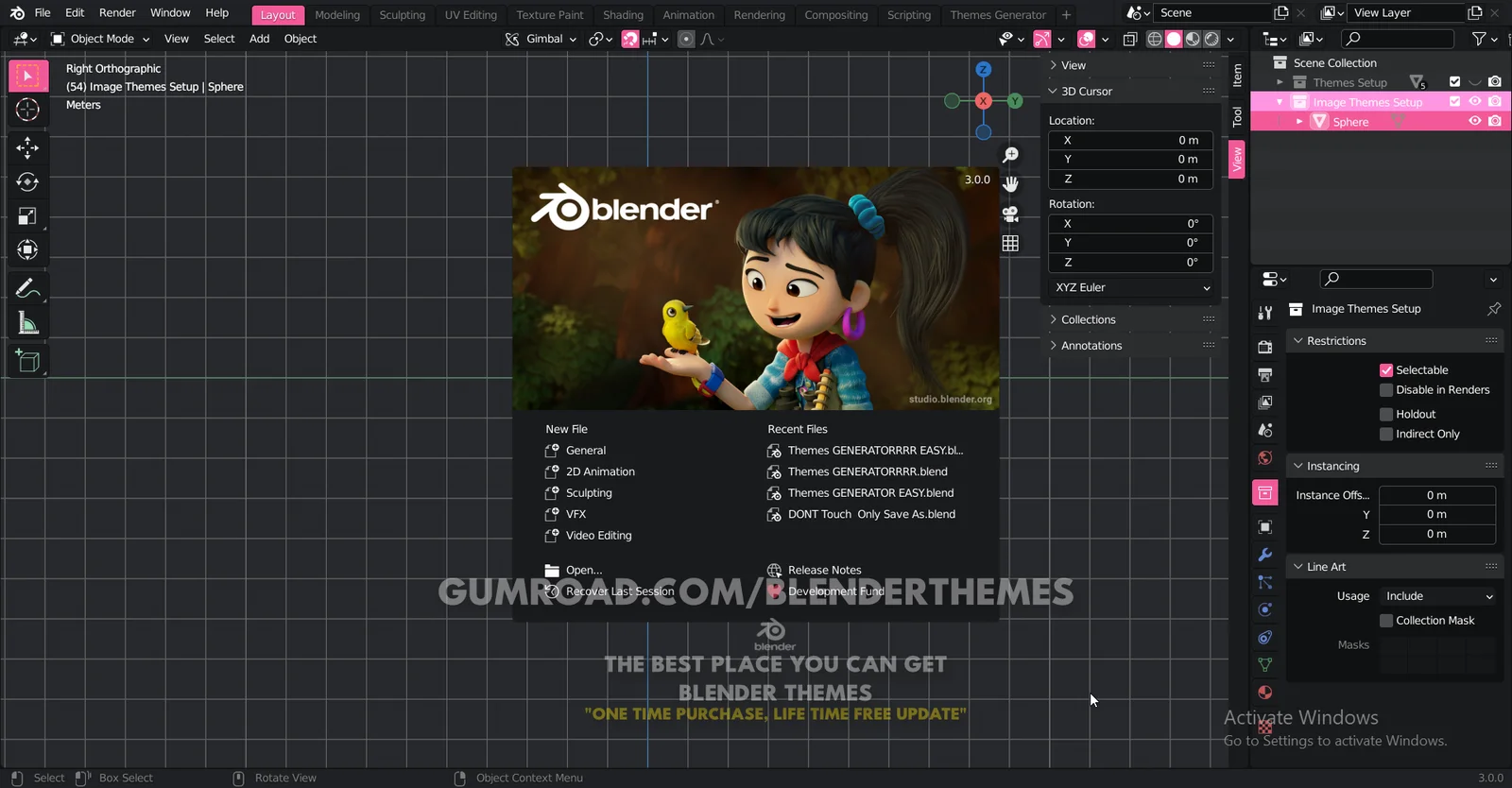 Blender Themes 0131 screenshot 2