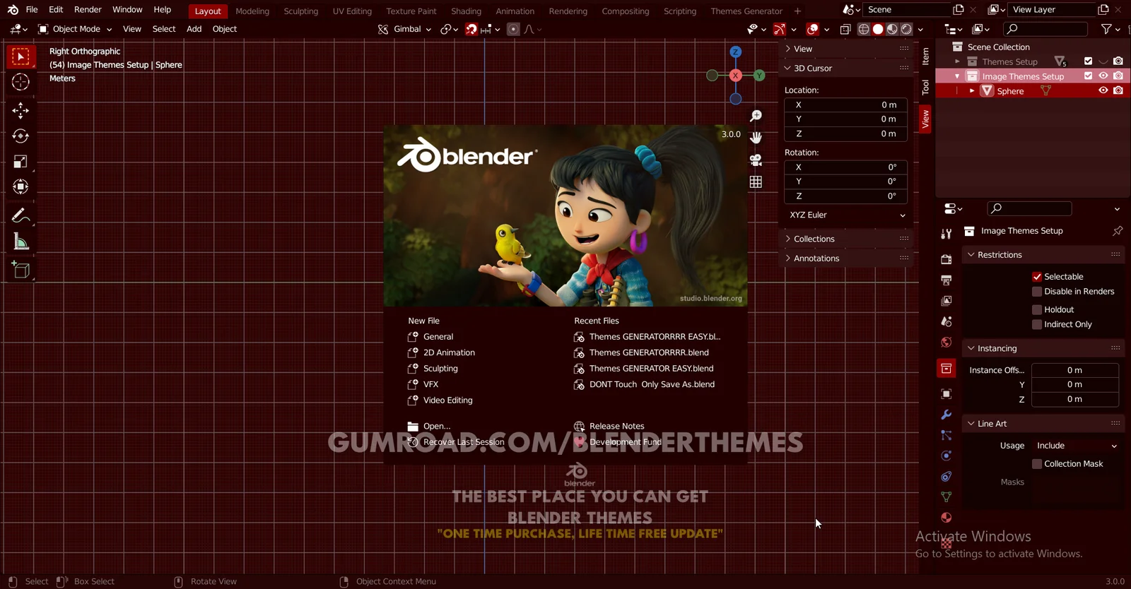 Blender Theme 0136 screenshot 5