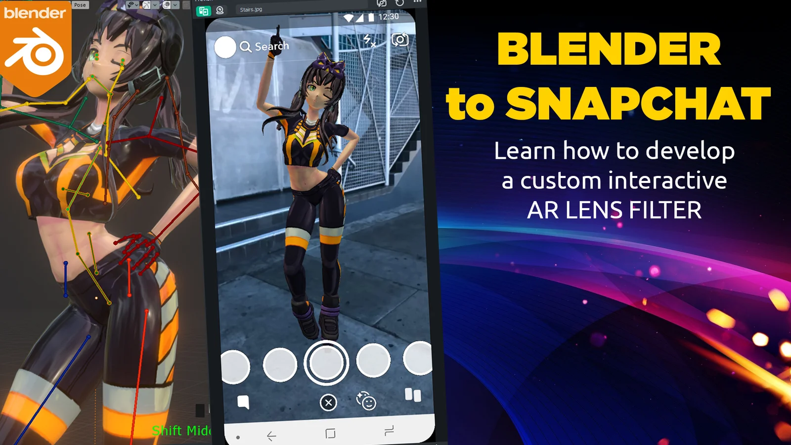 Blender to Snapchat AR screenshot 3