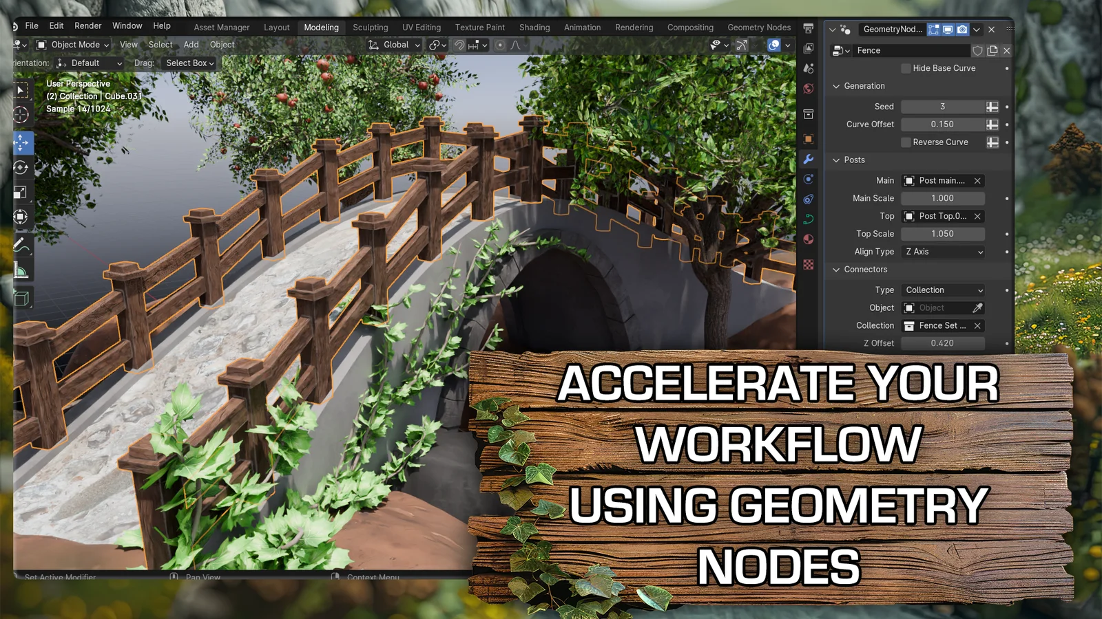 Blender to UE5: Fantasy River Diorama screenshot 2