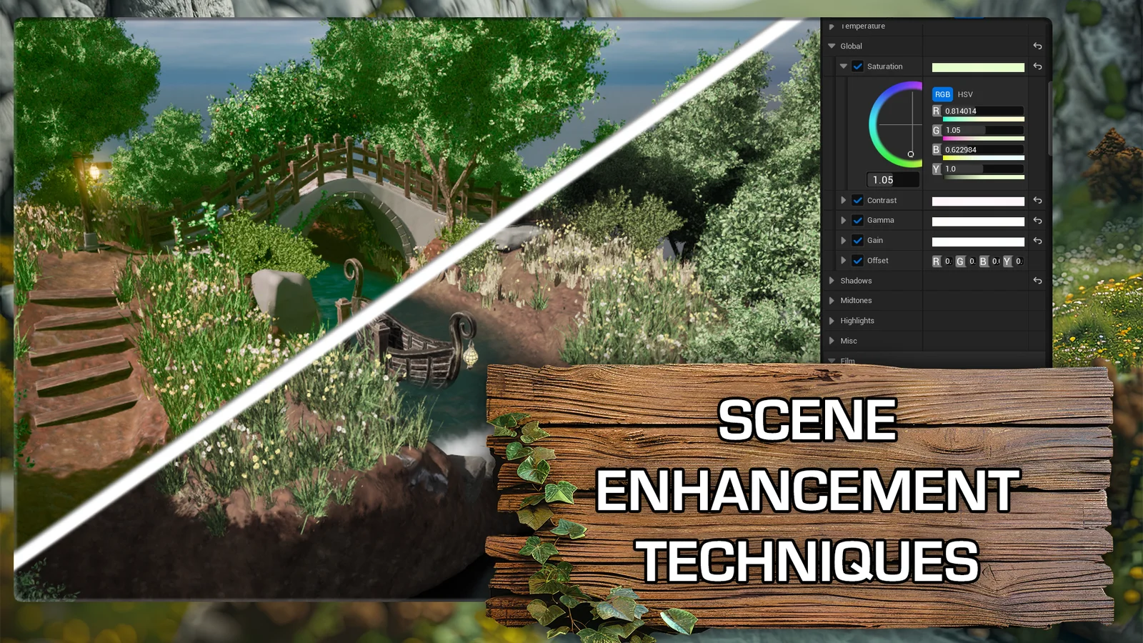 Blender to UE5: Fantasy River Diorama screenshot 7
