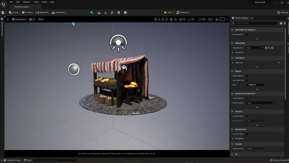 Medieval Market Stall Prop screenshot 5