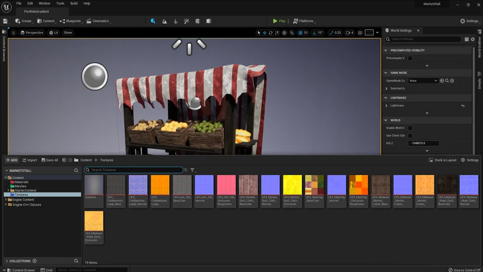 Medieval Market Stall Prop screenshot 7