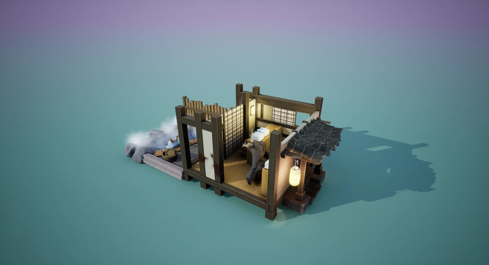 Stylized Monster Hot Springs screenshot 5