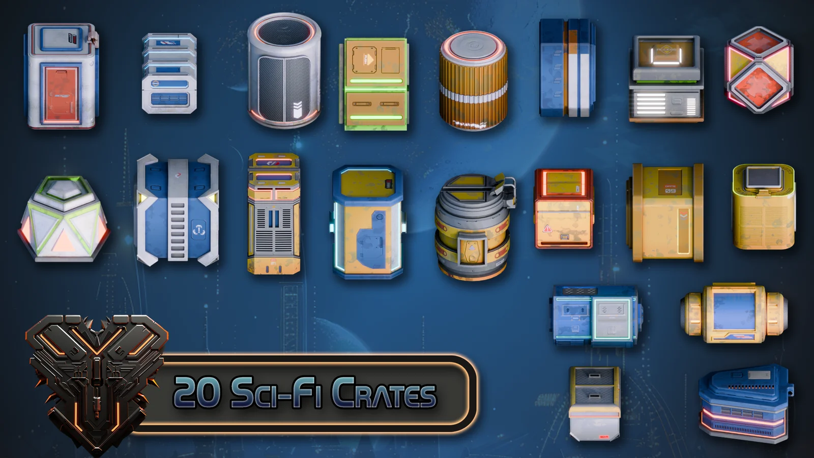 Stylized Sci-Fi Crate Pack screenshot 3