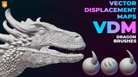 VDM Dragon Brushes - Blender sculpting brushes