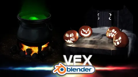 Blender VFX Liquid Smoke & Fire - Blender tutorials & courses