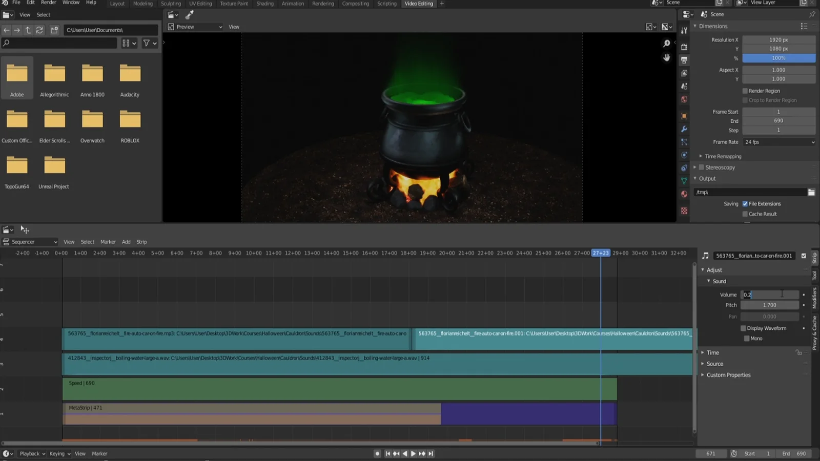 Blender VFX Liquid Smoke & Fire screenshot 5