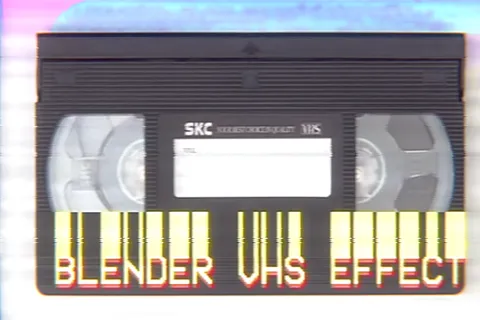 VHS Compositor Node Group - Blender shaders