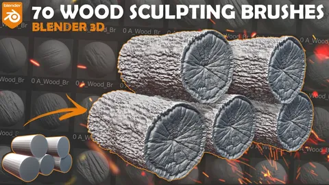 Wood Sculpting Brushes - Blender sculpting brushes