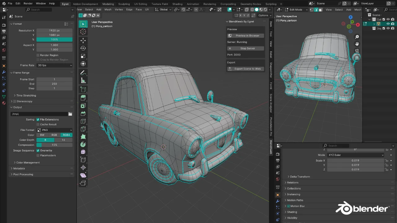 BlendXWeb screenshot 4