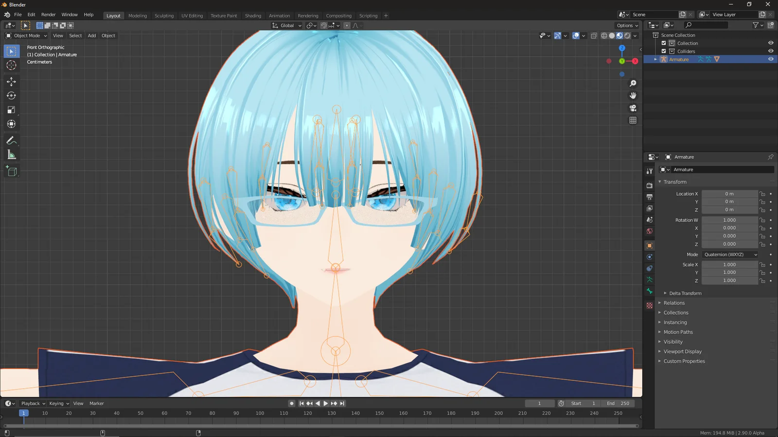 Blue Nerd Sports Girl screenshot 4