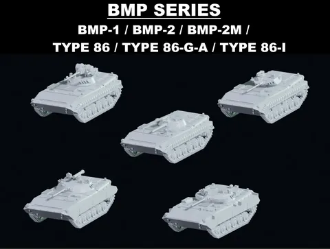 BMP Series Vehicles - Blender 3d models