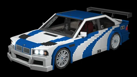 BMW M3 GTR Most Wanted - Blender 3d models