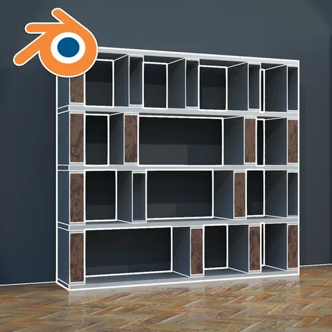 Bookcase Brera - Blender geometry nodes