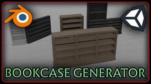 Bookcase Generator - Blender geometry nodes