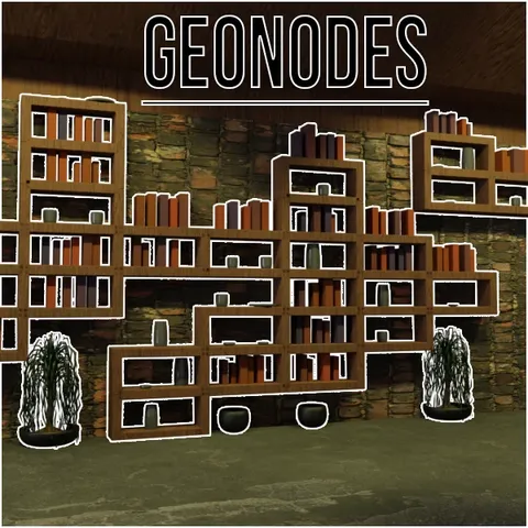 BookShelf Geometry Nodes - Blender geometry nodes