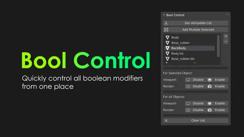 Bool Control - Blender addons