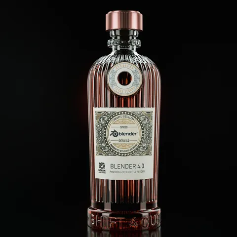 Bottle Scene - Blender scenes