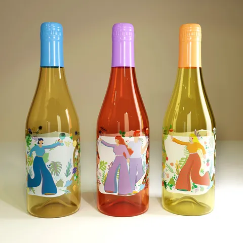 Bottles of Wine - Blender 3d models