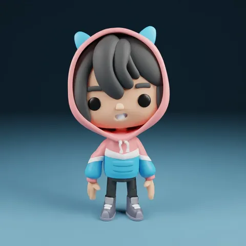 Boy Game Character - Blender 3d models