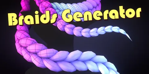 Braids Generator - Blender geometry nodes