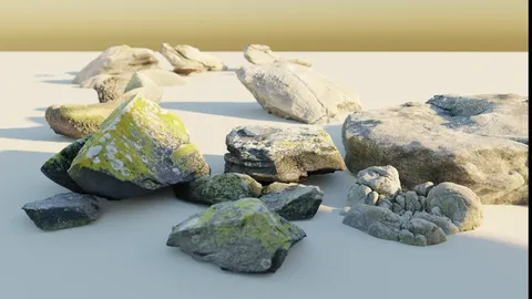 Breton Coast Rocks - Blender 3d models