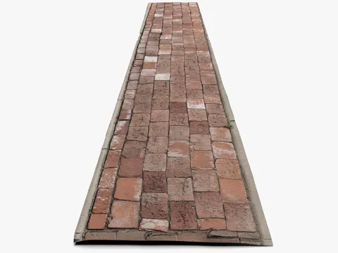 Brick Sidewalk Scan - Blender 3d models