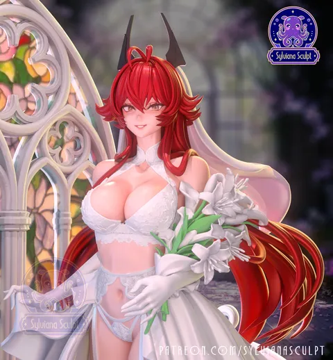 Bridal Red Hood - Blender 3d models