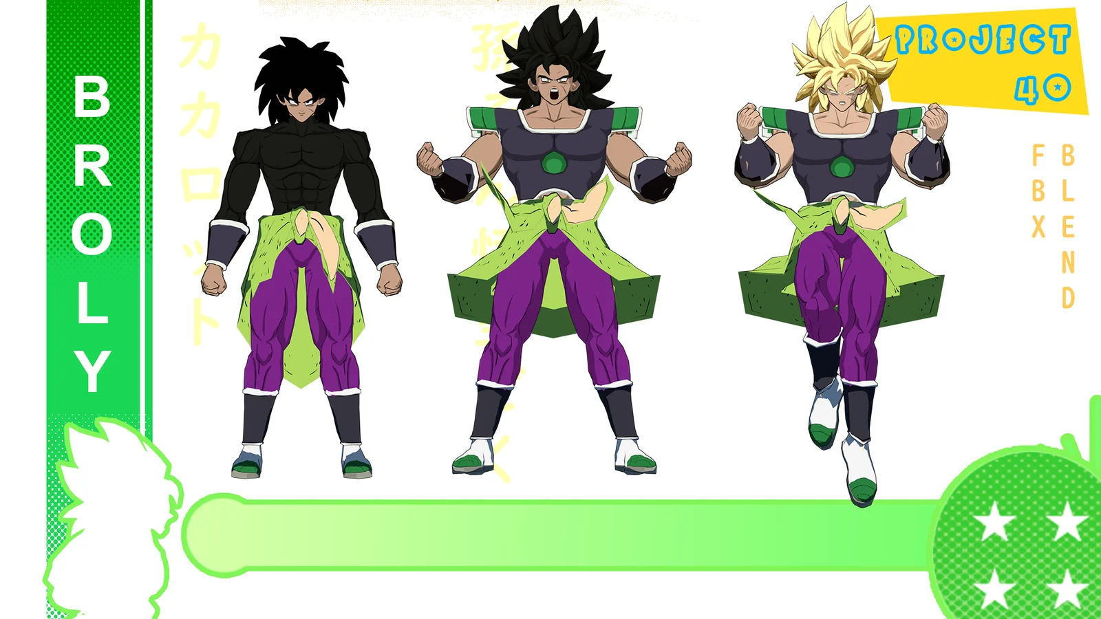 Broly Rigged Model screenshot 2