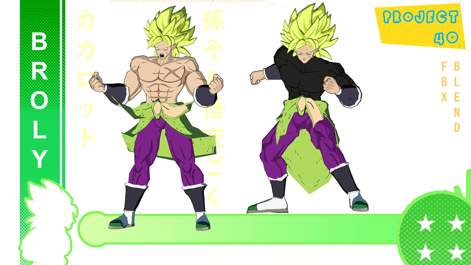 Broly Rigged Model screenshot 3