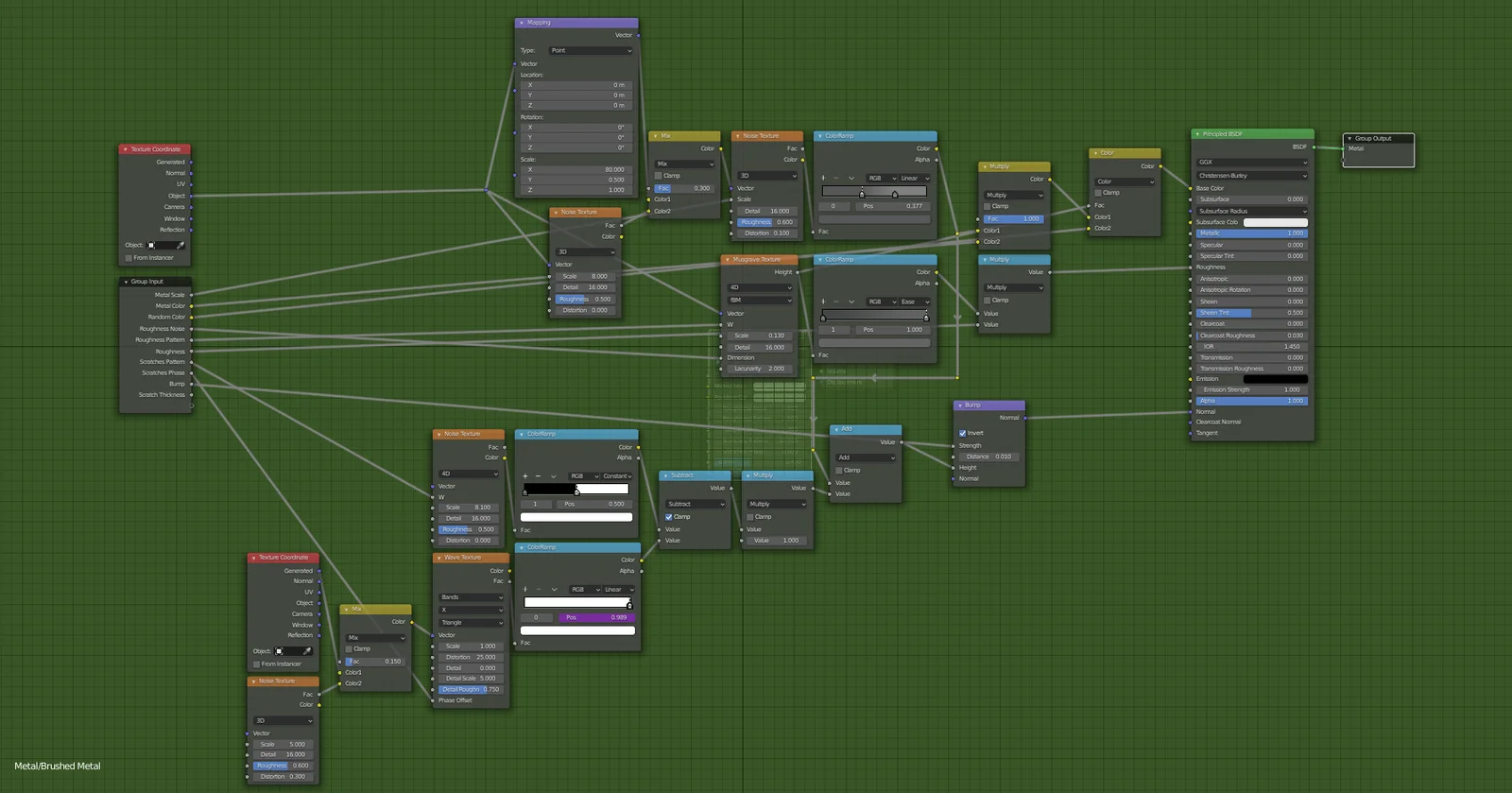 Brushed Metal Node Group screenshot 3
