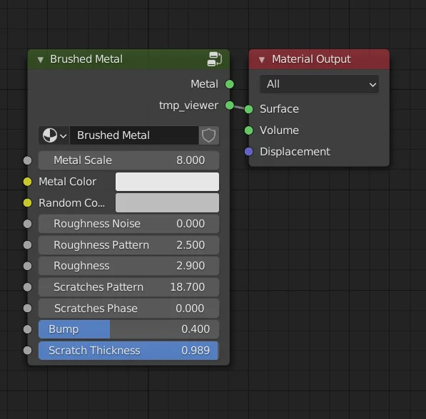 Brushed Metal Node Group screenshot 4