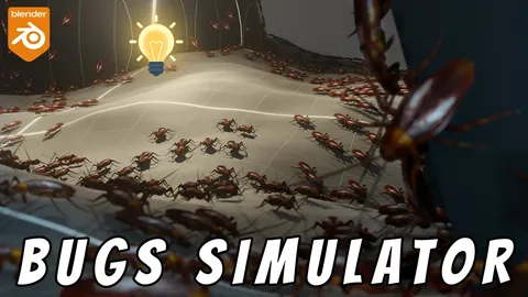 Bugs Simulator - Blender geometry nodes