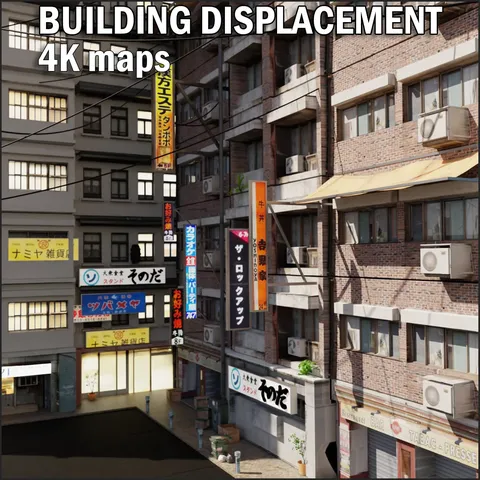 Building Displacement - Blender textures & materials