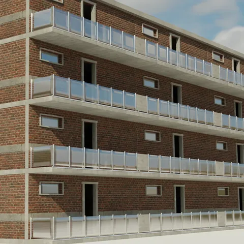 Building for Destruction Testing - Blender 3d models